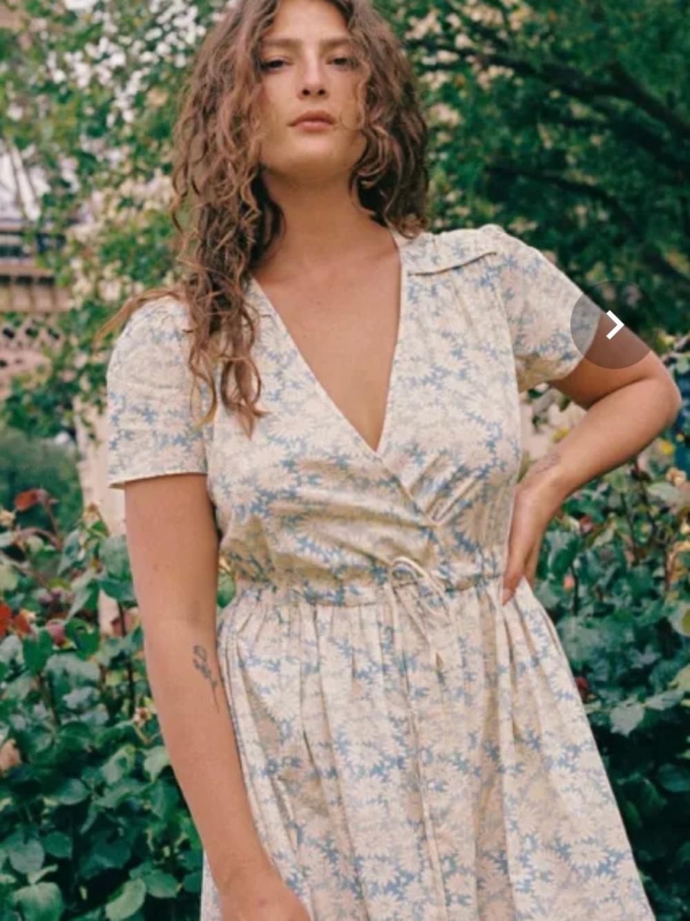 NWT Christy Dawn The Dawn Dress in Sky Chamomile - Picture 2 of 9